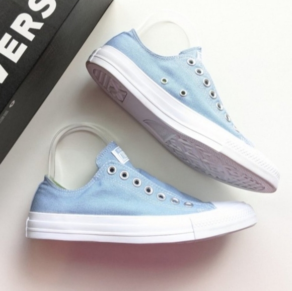 Converse CTAS Slip Indigo Fog Peat Moss Blue Green White Women's 6 - Picture 2 of 6